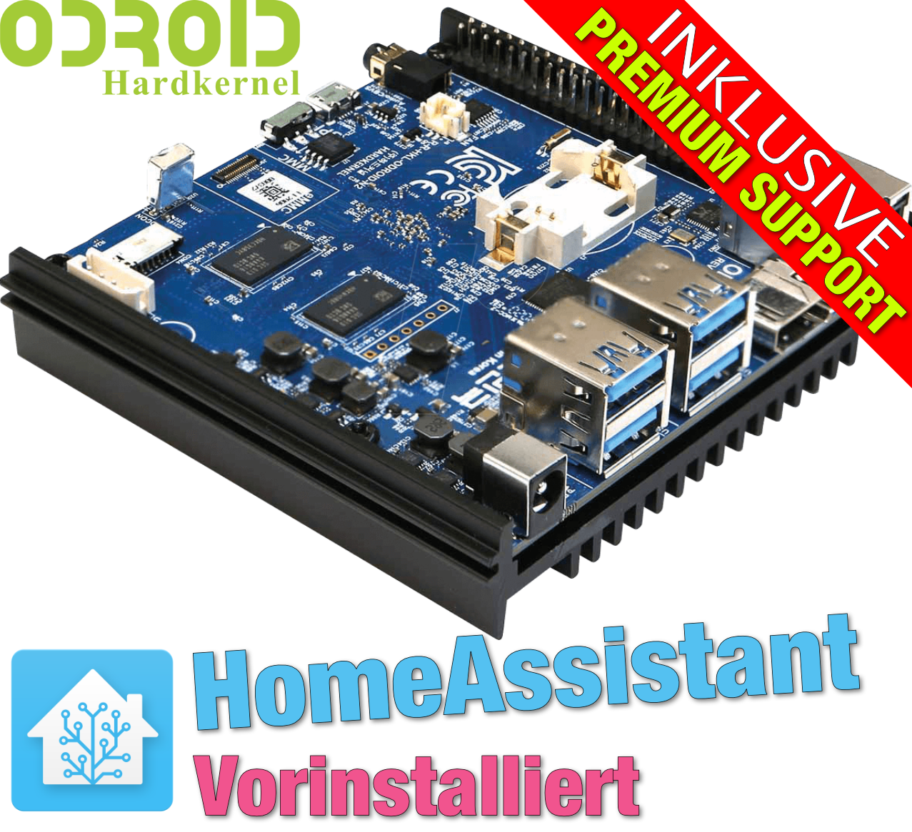 Odroid 2n+ Home Assistant vorinstalliert und 3 Monate Premium Support